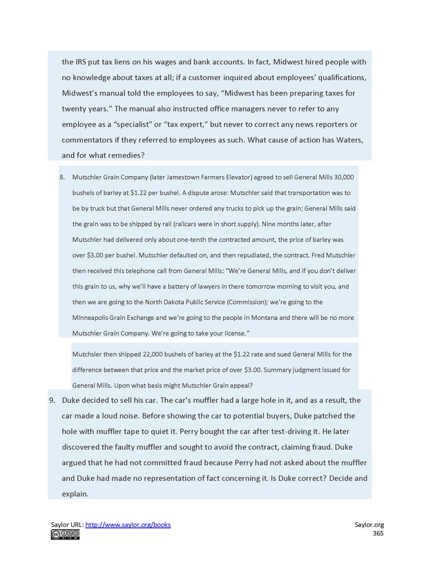 Business Law and the Legal Environment - Page 365